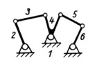 Koppelgetriebe, 6-gliedriges
