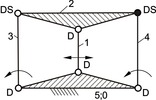 Kegelradsummengetriebe, sphärisches