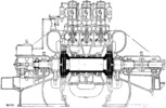 Double turbine used in the power station of Charlottenburg-Berlin