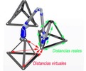 Real and virtual distances obtained with a mutliregister platform