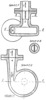 Nozzle with strangulation at fluid return