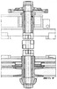 Vertical shaft of a universal excavator