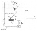 Kinematic diagram of a mortising machine