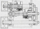 Hydraulically actuated multi-plate clutches in the gearbox of a machine tool