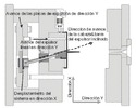 Description of the key elements of the ejector mechanism tilted