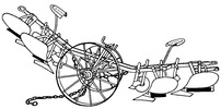 Hitchable tilting plough