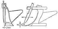 Position of the knife coulter