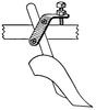 Adjustable Clamp for justifying the skimmer