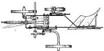One-furrow Ventzki-Plough with resilient plough bottom