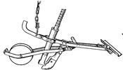 spiral tube with drilling blade and turnip pushing wheel