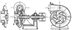 Double-acting centrifugal pump