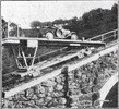 Funicular Wagon with the platform and a car