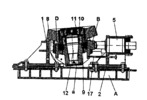 Angular Device for Lime Kiln - Vertical Front View