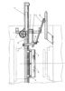 Parts pull out Device - Left Side View