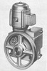 Worm drive with brake motor and leading sheave for service lifts