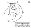 External- internal lever with one tip 62