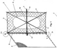 Vertical-axis Wind Turbine with Rotable Sail Blades - Unit Sail-blade Front View