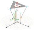 Diagram of a 3-PRS type parallel manipulator