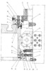 Bilateral guidance system established  on the fixed table in machine tools with mobile portal - front section