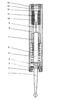 Discrete inductive stylus - longitudinal section view