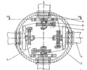Propeller with Settable Blade Step - Cross Section through Propeller Hub
