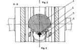 Propeller with Settable Blade Step - Cross Section through Gear and Hub