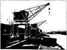 Electrically operating full portal cranes