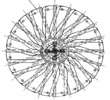Vertical Eolian and Solar Station - Top View of the Rotor