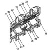 Internal Combustion Engine  -  Axonometric View with section of the cylinders