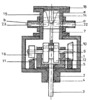 Internal Combustion Engine -  Axial Section with Single Crank