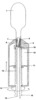 Tooth Brush - Assembly View of the Brush with Remove Head in Paste Injection Stage