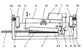 Processing machine for ends of  belts and of conveyors belts - Kinematic Schema
