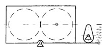 Solution for a loading device by means of tilting the case of a gear