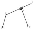 Modelized mechanism with basic coordinates