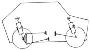 Kinematic scheme of an automobile suspension