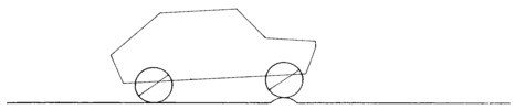 Automobile s position at 0 9 seconds