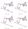 1 and 2 kinematic chains associated screws.