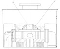 Internal Combustion Engine - Section and Top View