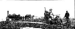 Fowlor'u Meppen-steam-plow for Haldo Rajolungen