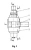 Controlled sustaining sliding clip - Side view of device