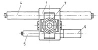 Controlled sustaining sliding clip - Top view of the clip, mounted on insulated cables