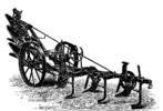Fowler's steam plow combined with deep-underground agitators