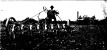 New patent-turn over steam plow by John Fowler & Co., Magdeburg. Plow in action