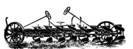 Fowler's eight-furrow plow patent-turn over steam