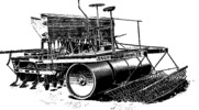 Fowler's steam-seed drill (with a cultivator and harrow combined)