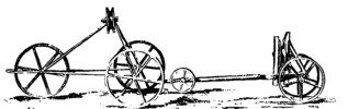Fowler's Seil-Träger für das Dampfpflug-Zugseil