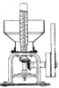 Driving gear for worm elevator