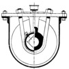 Cross Section of Worm Conveyor Bearing