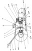 Brushcutter - Cross section through the machine