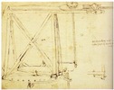 Boceto de grúa de Leonardo da Vinci
